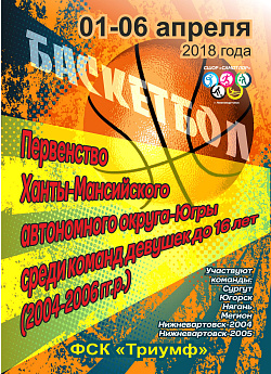  Первенство Ханты-мансийского округа - Югры среди команд девушек до 16 лет  (2004-2006 г.р.) 