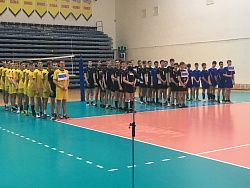  Открытие Первенства ХМАО–Югры по волейболу среди юношей 2002–2003 г.г.р., в зачёт XIII Спартакиады учащихся ХМАО–Югры, посвящённой 73-й годовщине Победы в Великой Отечественной войне. 